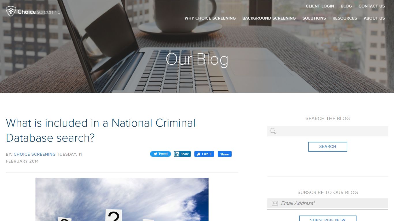 What is included in a National Criminal Database search? - Choice Screening